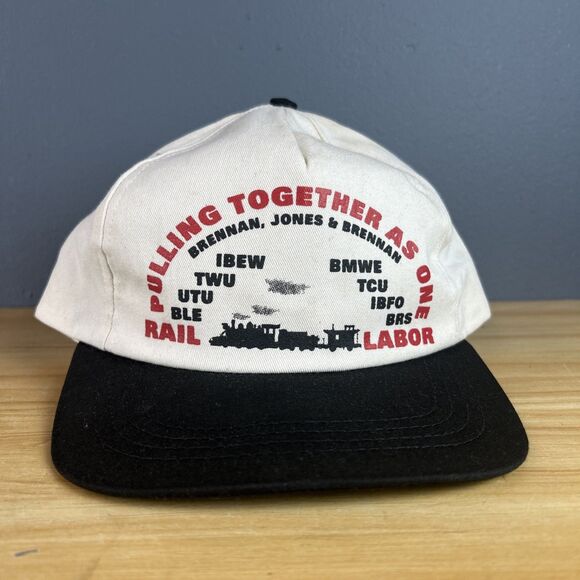 Vintage Rail Labor Union Hat BMWE TCW UTU IBEW Snapback Cap - Picture 1 of 10
